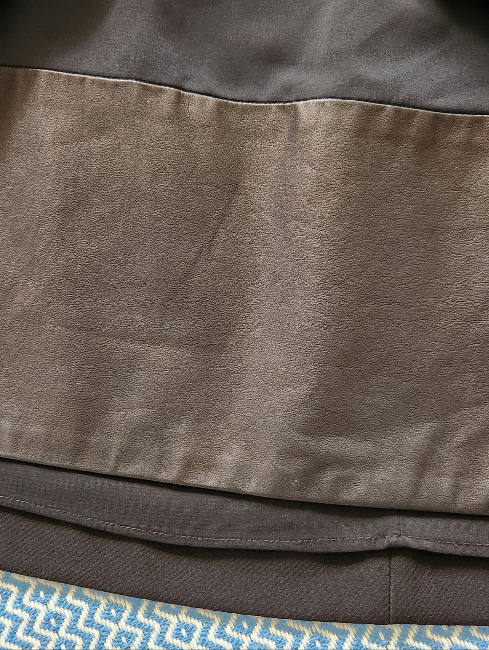 Alice + Olivia Black Overlap Mini Skirt - Picture 8 of 12